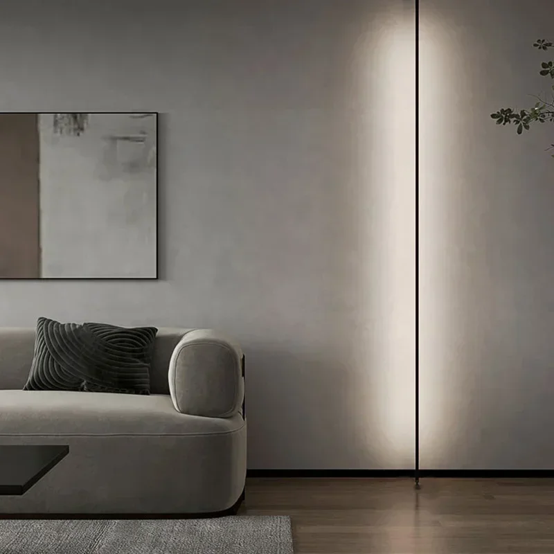 Modern Black White Linear Wall Lamp Skyline Wall Sconce Background LED Bar Strip Living Room Home Decor Lights Bathroom