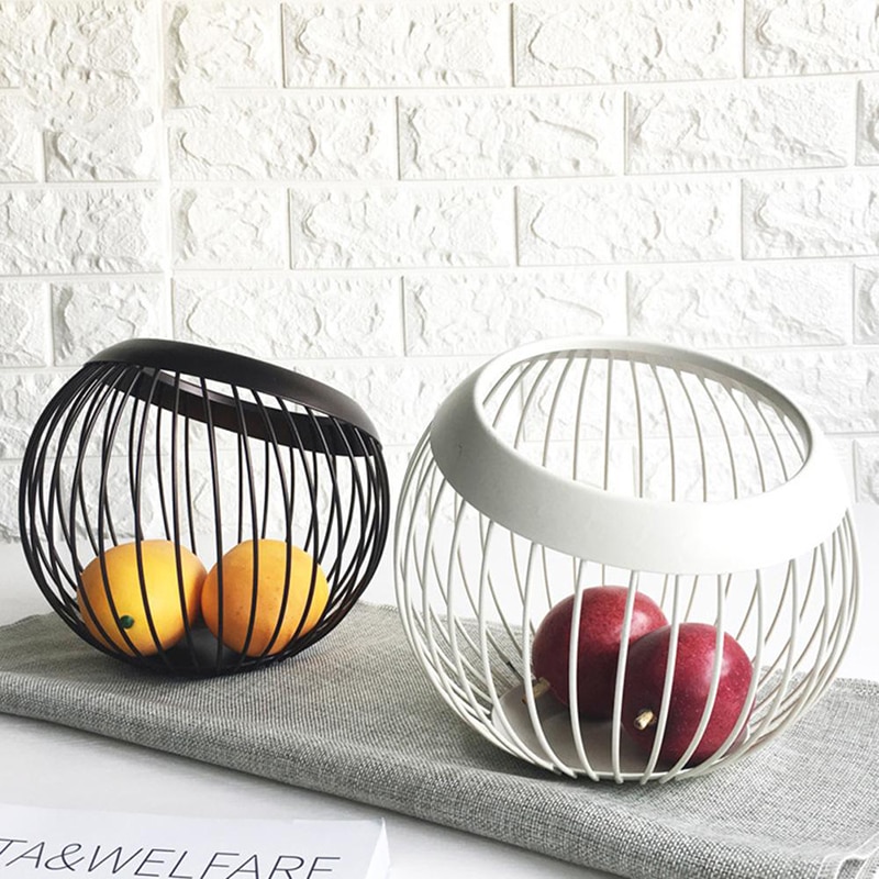 Modern Black Wire Fruit Basket