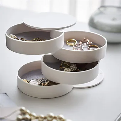 Modern Jewelry Box 4-Layer Organizer