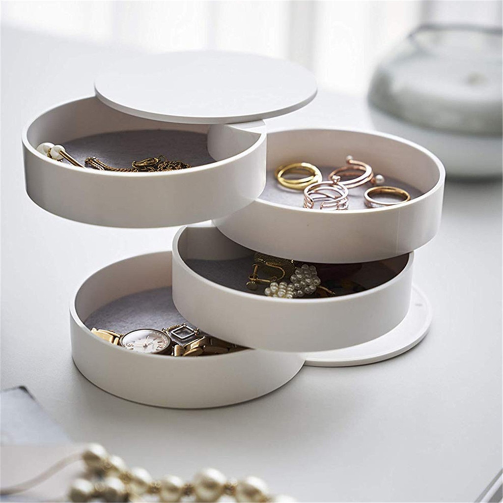 Modern Jewelry Box 4-Layer Organizer