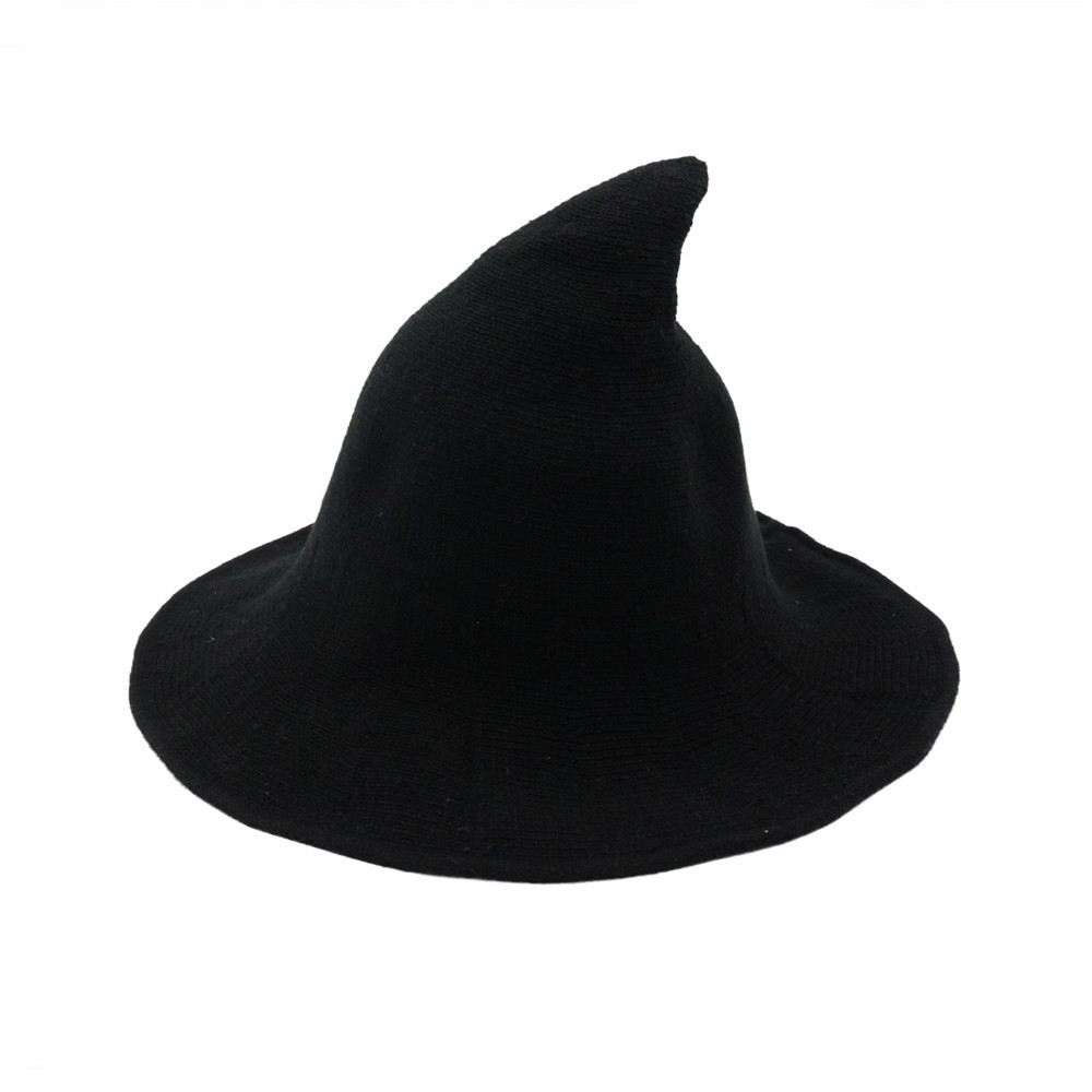 Modern Knit Halloween Witch Hat
