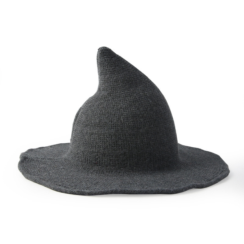Modern Knit Halloween Witch Hat