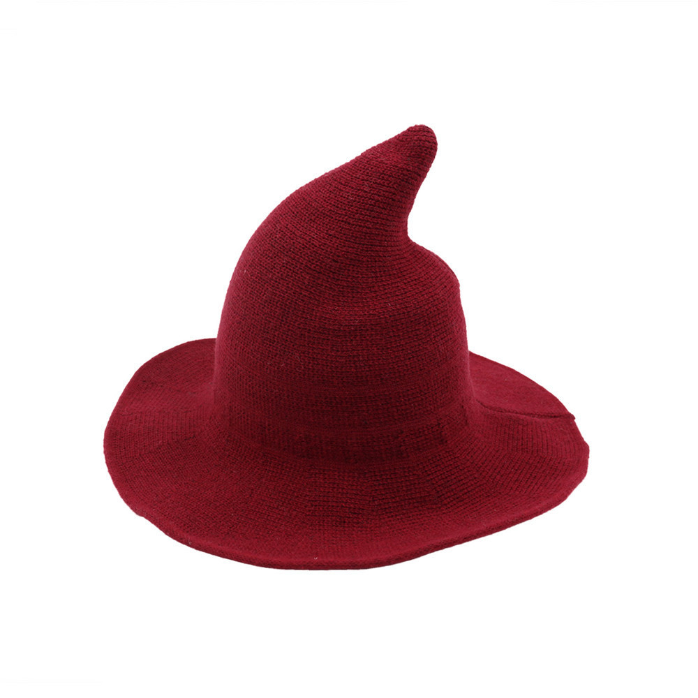 Modern Knit Halloween Witch Hat