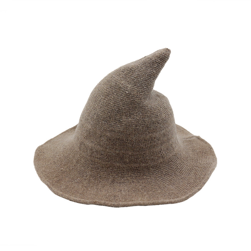 Modern Knit Halloween Witch Hat