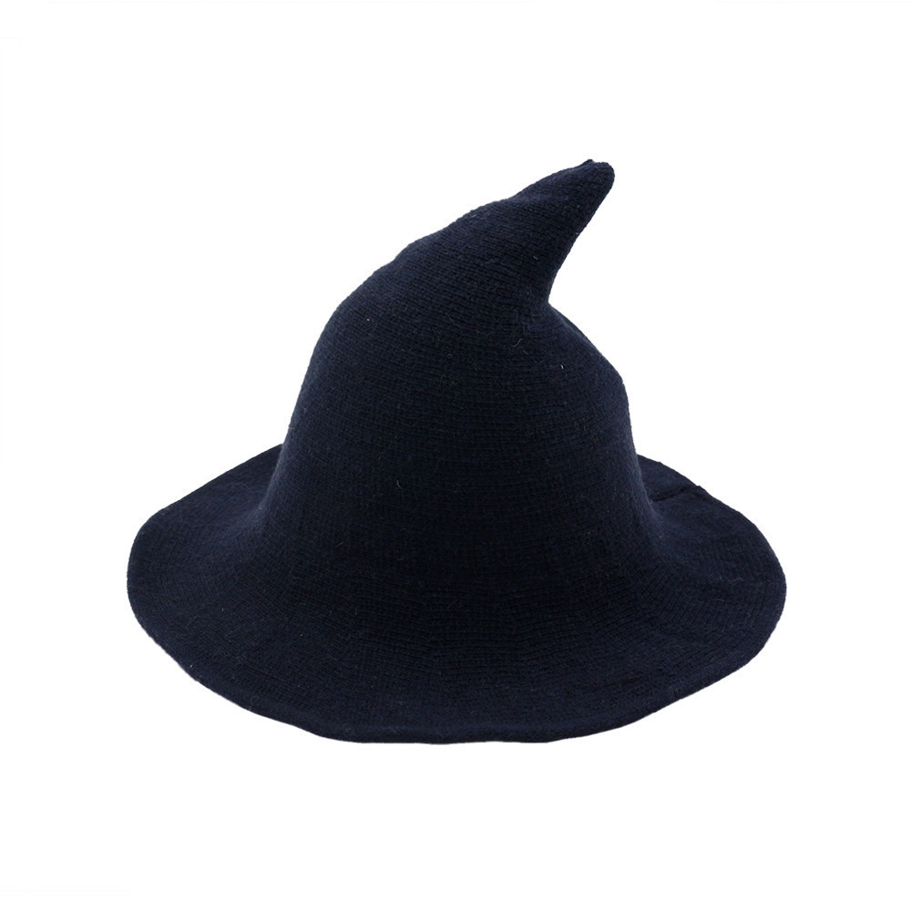 Modern Knit Halloween Witch Hat