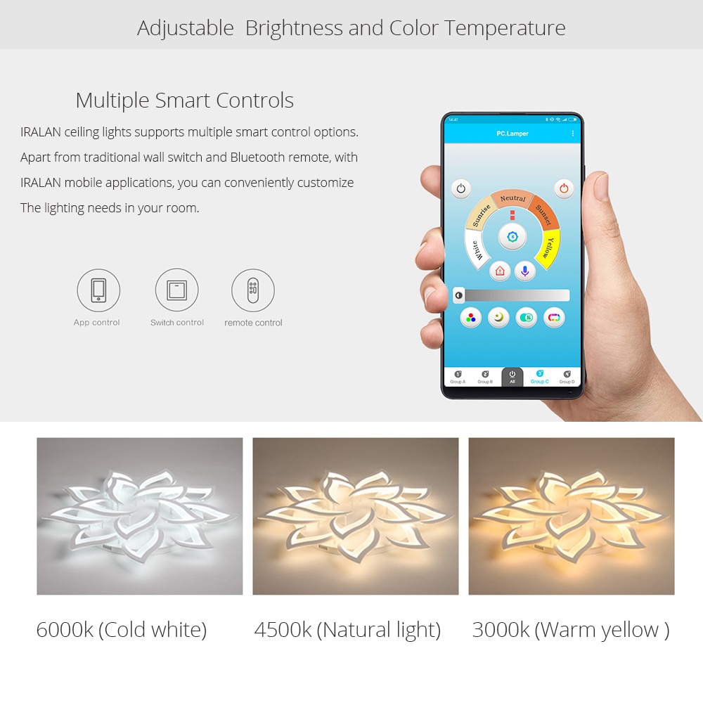 Modern LED Ceiling Lights Lotus Modern LED Ceiling Lights Lotus