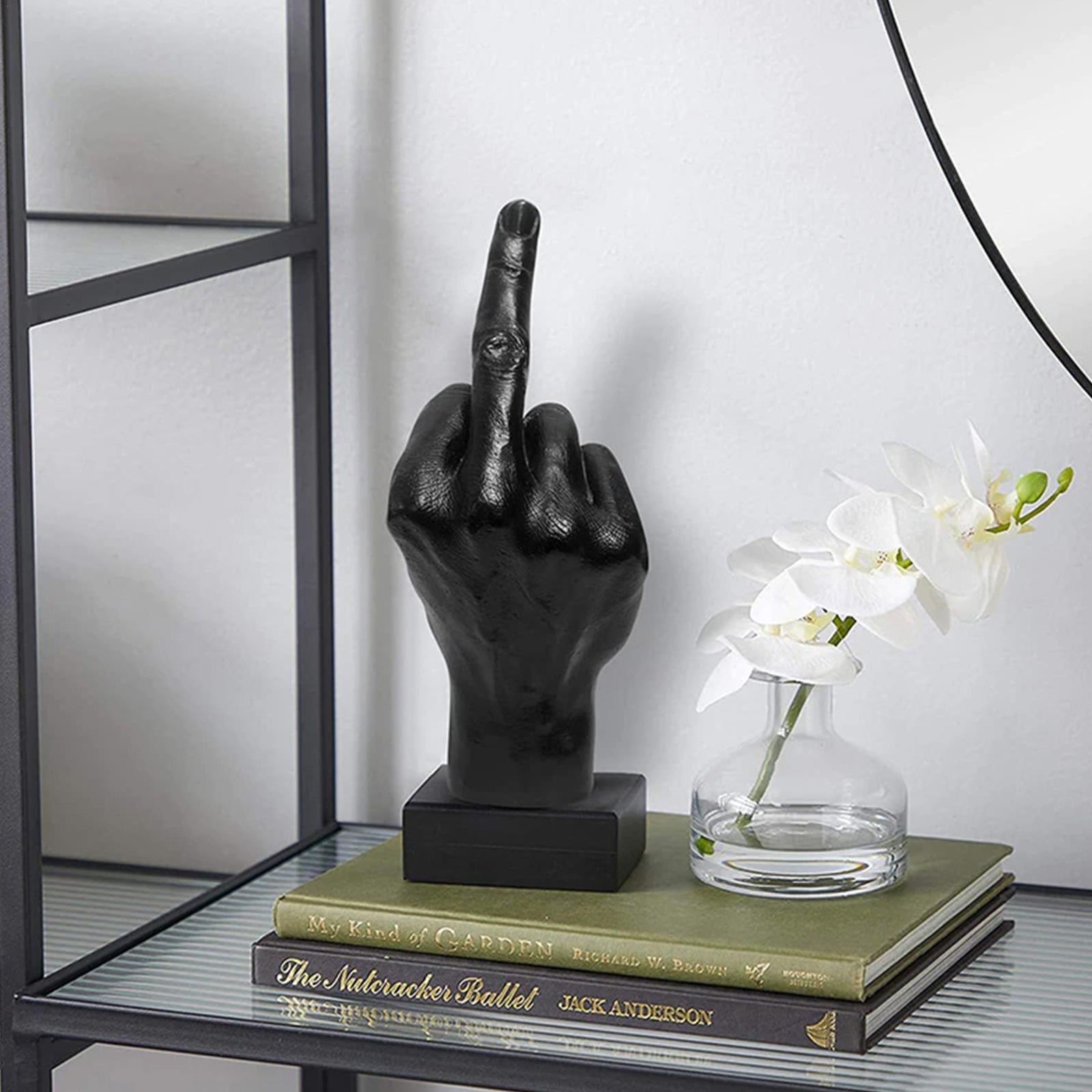 Modern Nordic Style Creative Middle Finger Statue Resin Craft Sculpture Flower Potted Plant Home Garden Decoration Modern Nordic Style Creative Middle Finger Statue Resin Craft Sculpture Flower Potted Plant Home Garden Decoration