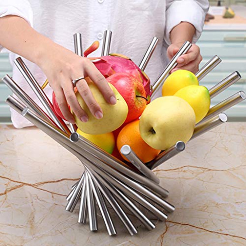 Modern Stainless Steel Fruit Bowl