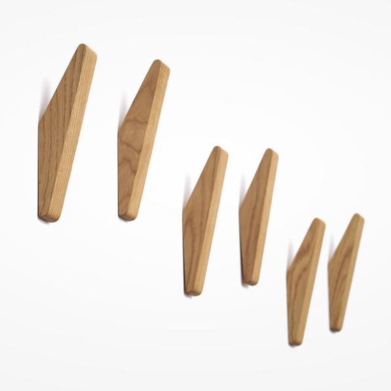 Modern Wall Wooden Coat Hooks (4 pcs) Modern Wall Wooden Coat Hooks (4 pcs)