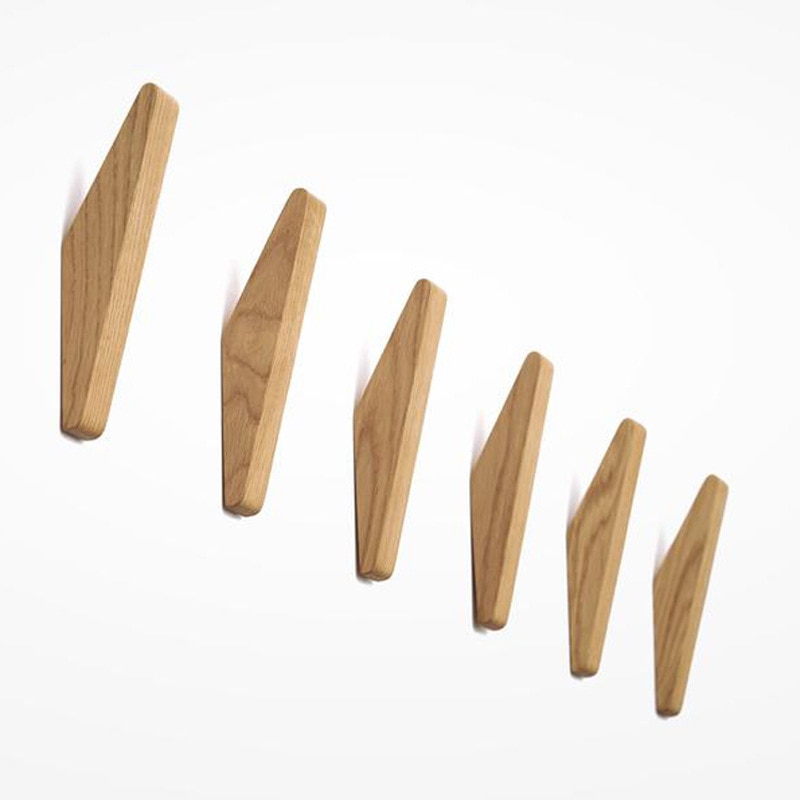 Modern Wall Wooden Coat Hooks (4 pcs) Modern Wall Wooden Coat Hooks (4 pcs)