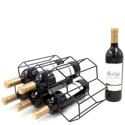 Modern Wrought Iron Hexagon Wine Rack Modern Wrought Iron Hexagon Wine Rack