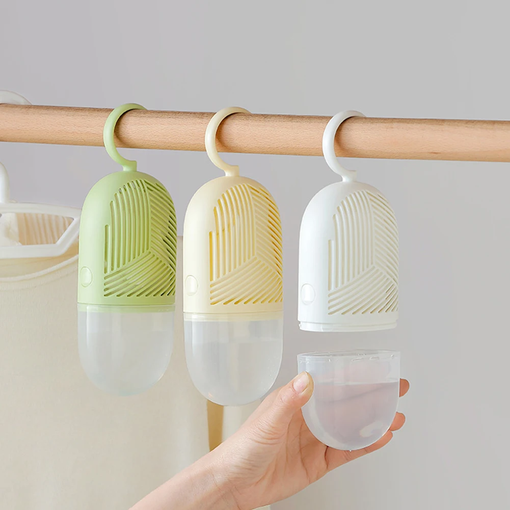 Moisture Absorber Moisture-proof Clothes Dehumidification Box with Water Collector&Hook Detachable for Wardrobe Closet