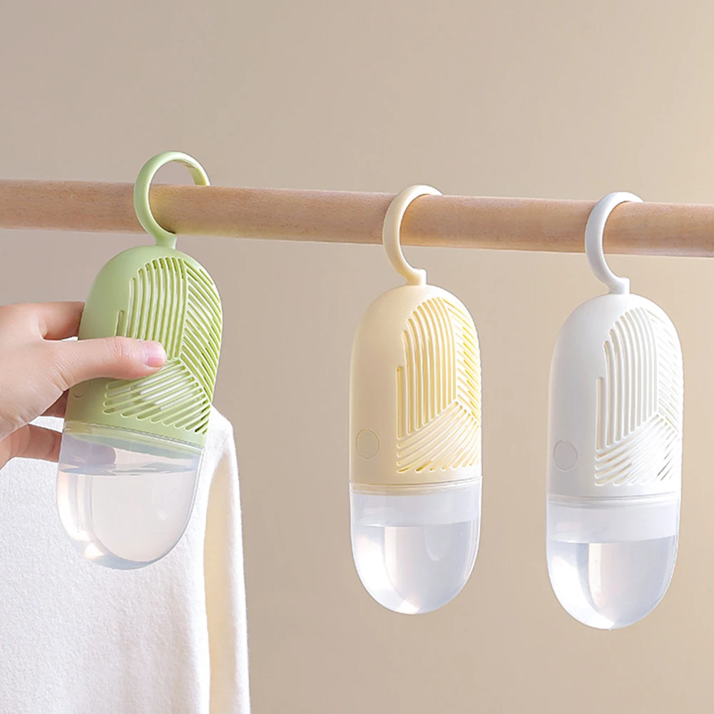 Moisture Absorber Moisture-proof Clothes Dehumidification Box with Water Collector&Hook Detachable for Wardrobe Closet