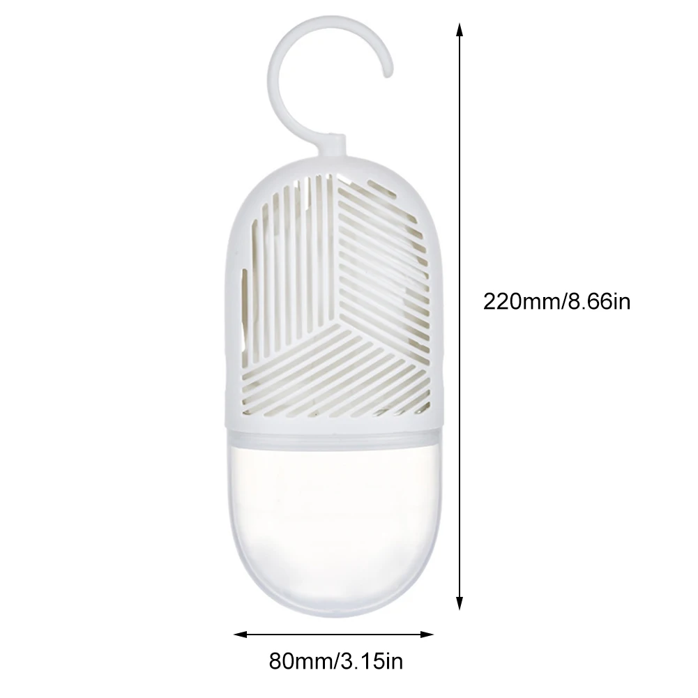 Moisture Absorber Moisture-proof Clothes Dehumidification Box with Water Collector&Hook Detachable for Wardrobe Closet