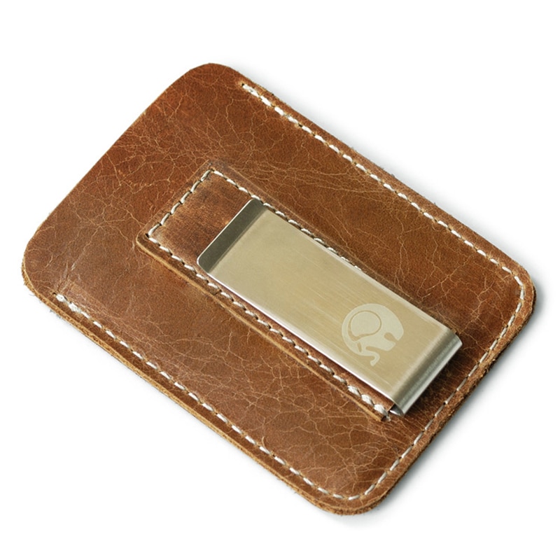 Money Clip Card Holder Genuine Leather Money Clip Card Holder Genuine Leather