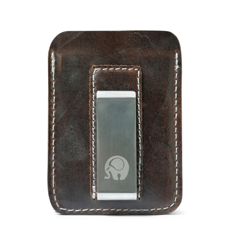 Money Clip Card Holder Genuine Leather Money Clip Card Holder Genuine Leather