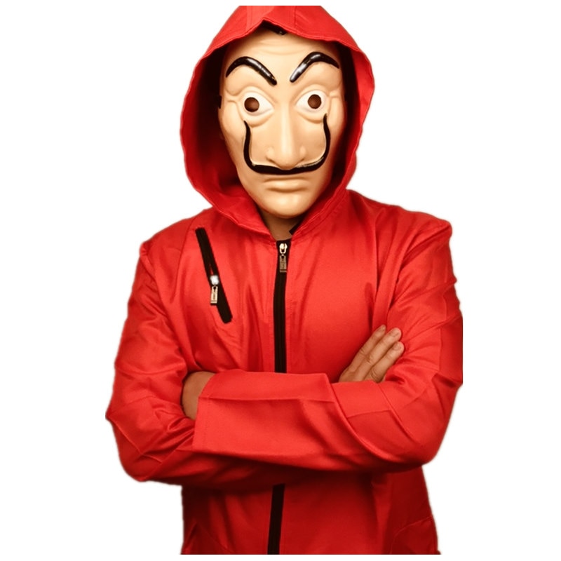 Money Heist Costume Jumpsuit Mask and Glove Money Heist Costume Jumpsuit Mask and Glove