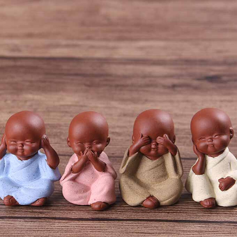 Monk Figurine Ceramic Ornament