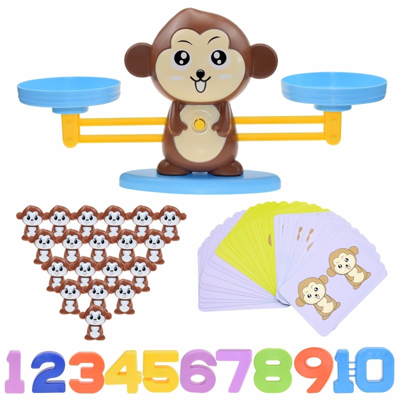 Monkey Balance Math Game Montessori Toy