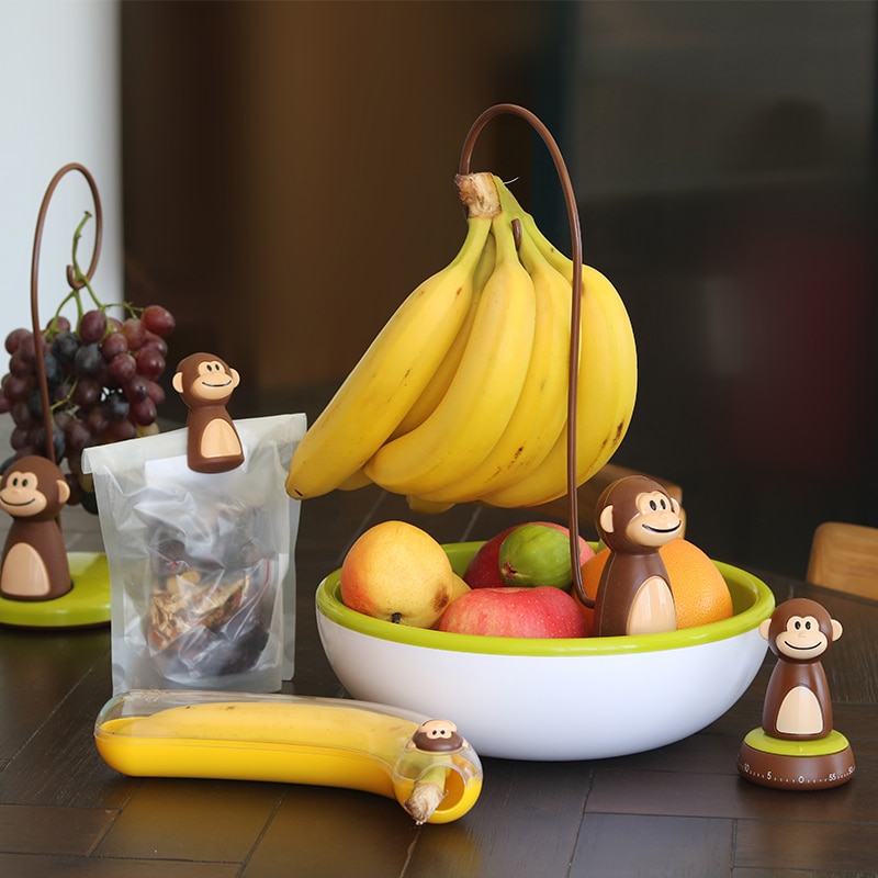 Monkey Banana Holder with Basket Monkey Banana Holder with Basket