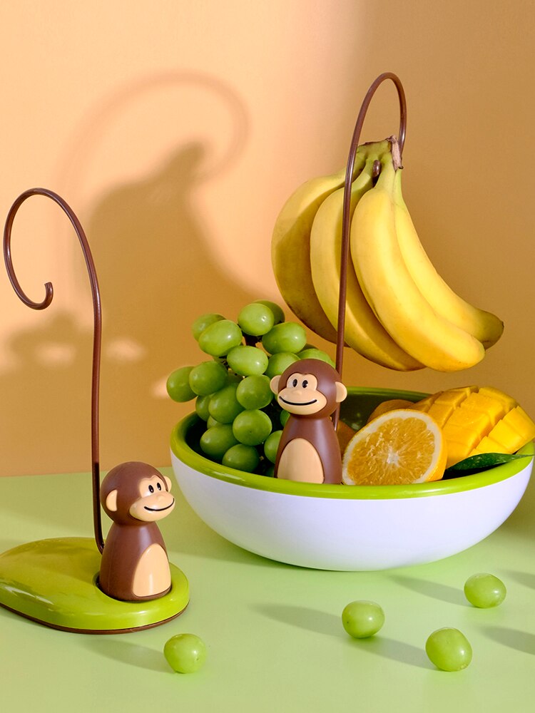Monkey Banana Holder with Basket Monkey Banana Holder with Basket