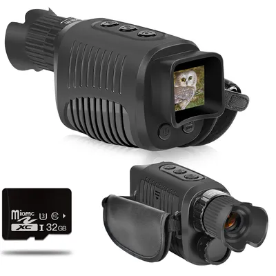 Monocular Night Vision Device 1080P HD Infrared 5x Digital Zoom Hunting Telescope Outdoor Day Night Dual Use 100%