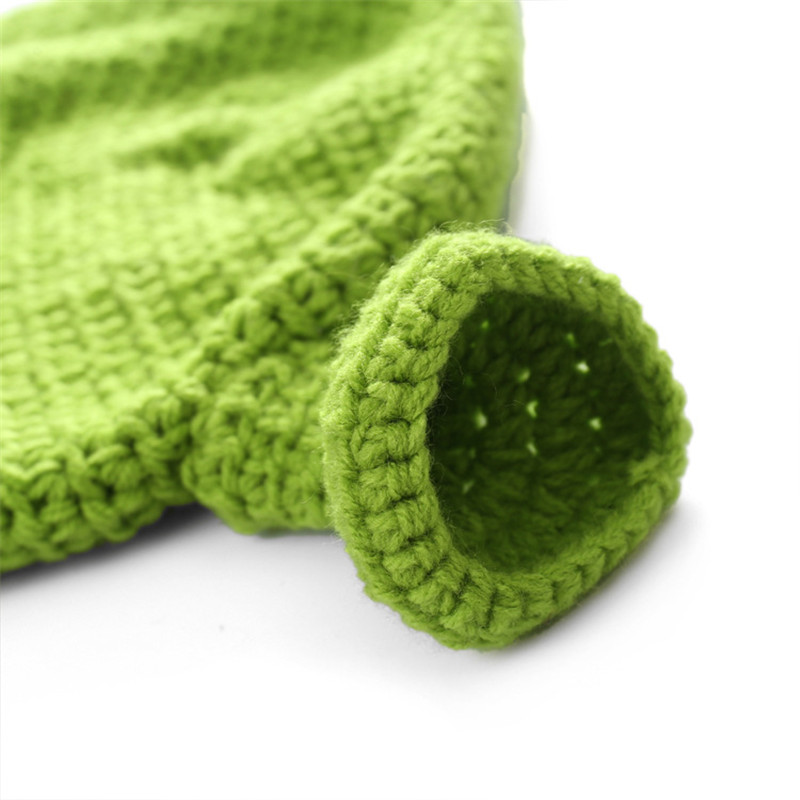 Monster Hat Wool Winter Knitted Hats Green Party Funny Beanie Skullies Cap Pure Handmade Monster Hat Wool Winter Knitted Hats Green Party Funny Beanie Skullies Cap Pure Handmade