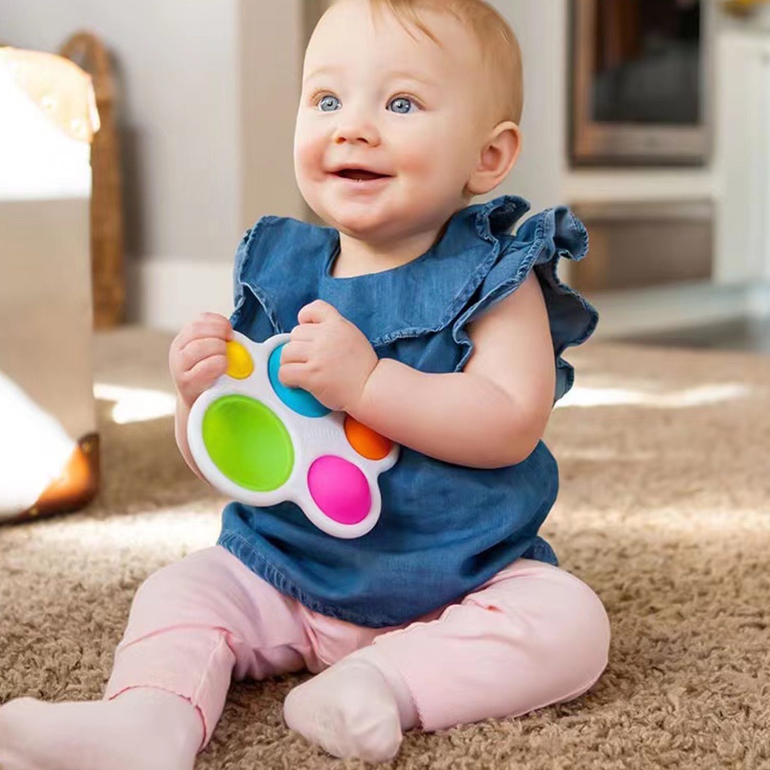 Montessori Exercise Board Rattle Puzzle Baby Toys Colorful Intelligence Early Education Intensive Training Fidget Toys Montessori Exercise Board Rattle Puzzle Baby Toys Colorful Intelligence Early Education Intensive Training Fidget Toys