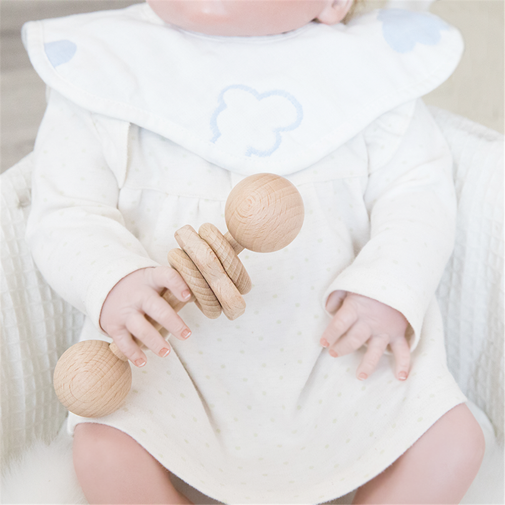 Montessori Natural Wooden Rattle