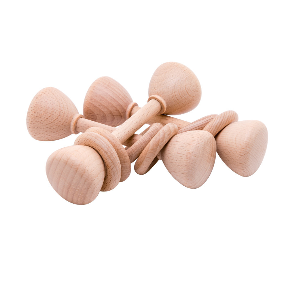 Montessori Natural Wooden Rattle