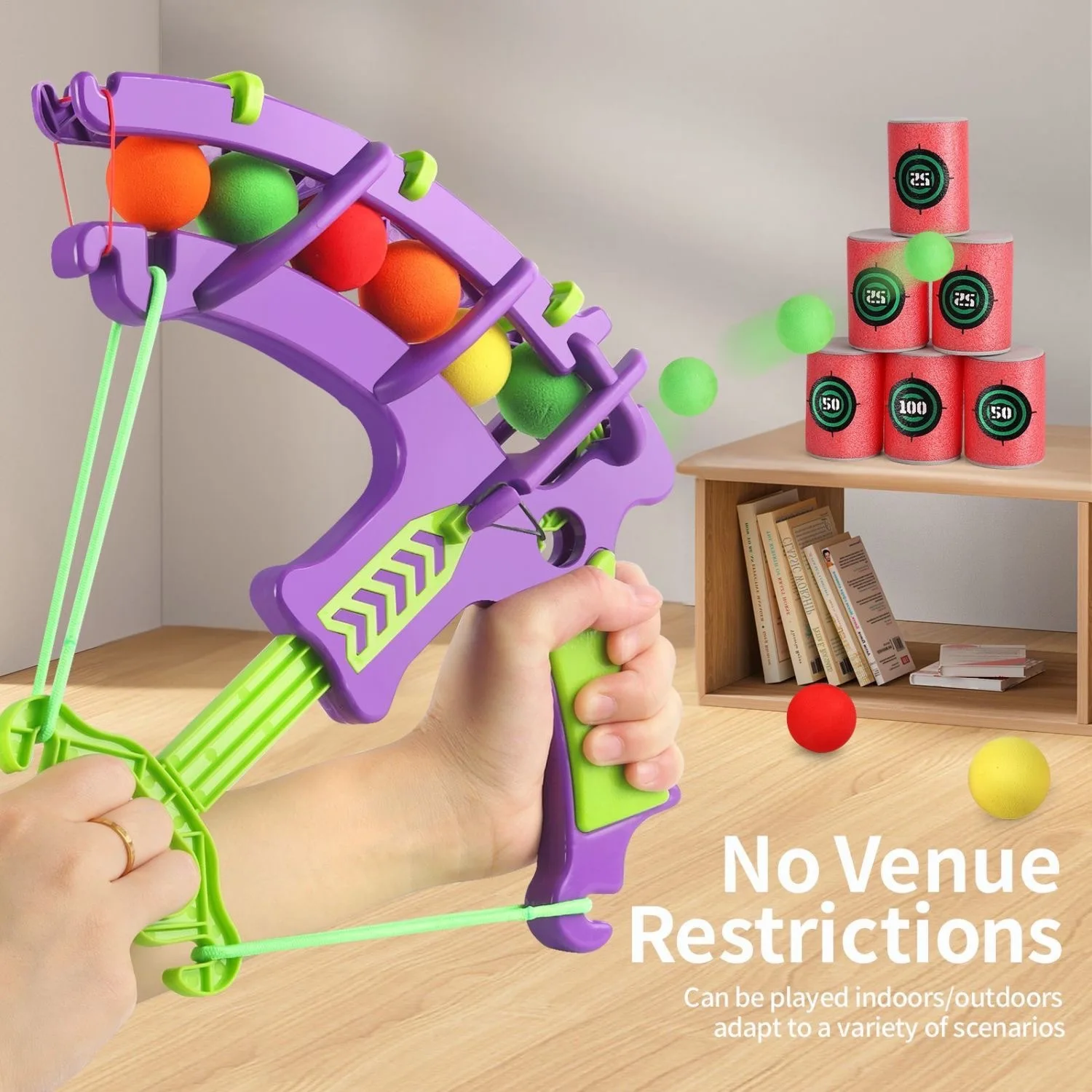 Montessori Throw Sport Slingshot Target Sticky Ball Dartboard Basketball Board Games Educational Children's Outdoor
