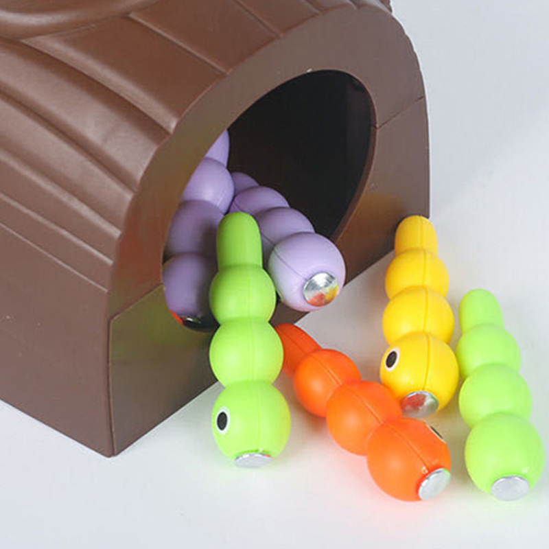 Montessori Toddler Toy Magnetic Woodpecker Catching Worms and Feeding Game Toys Set Fine Motor Skill Preschool Toys For