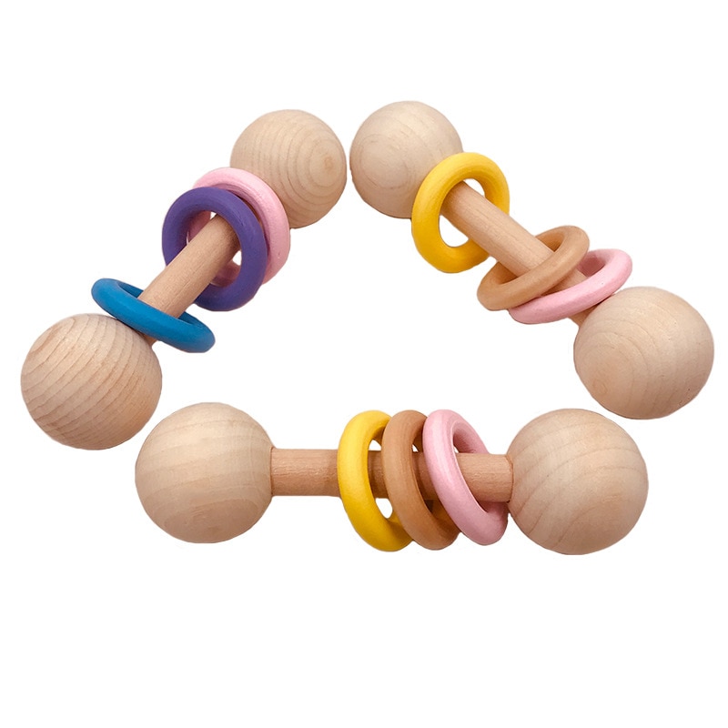 Montessori Wooden Rattle Toy Montessori Wooden Rattle Toy