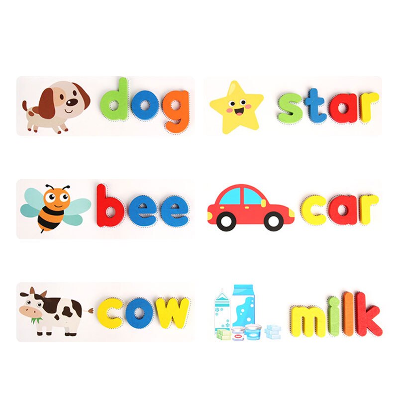 Montessori Wooden Spelling Game Set Montessori Wooden Spelling Game Set