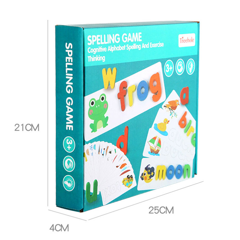Montessori Wooden Spelling Game Set Montessori Wooden Spelling Game Set