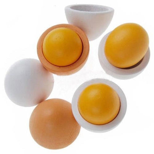 Montessori Wooden Toy Eggs with Box Montessori Wooden Toy Eggs with Box