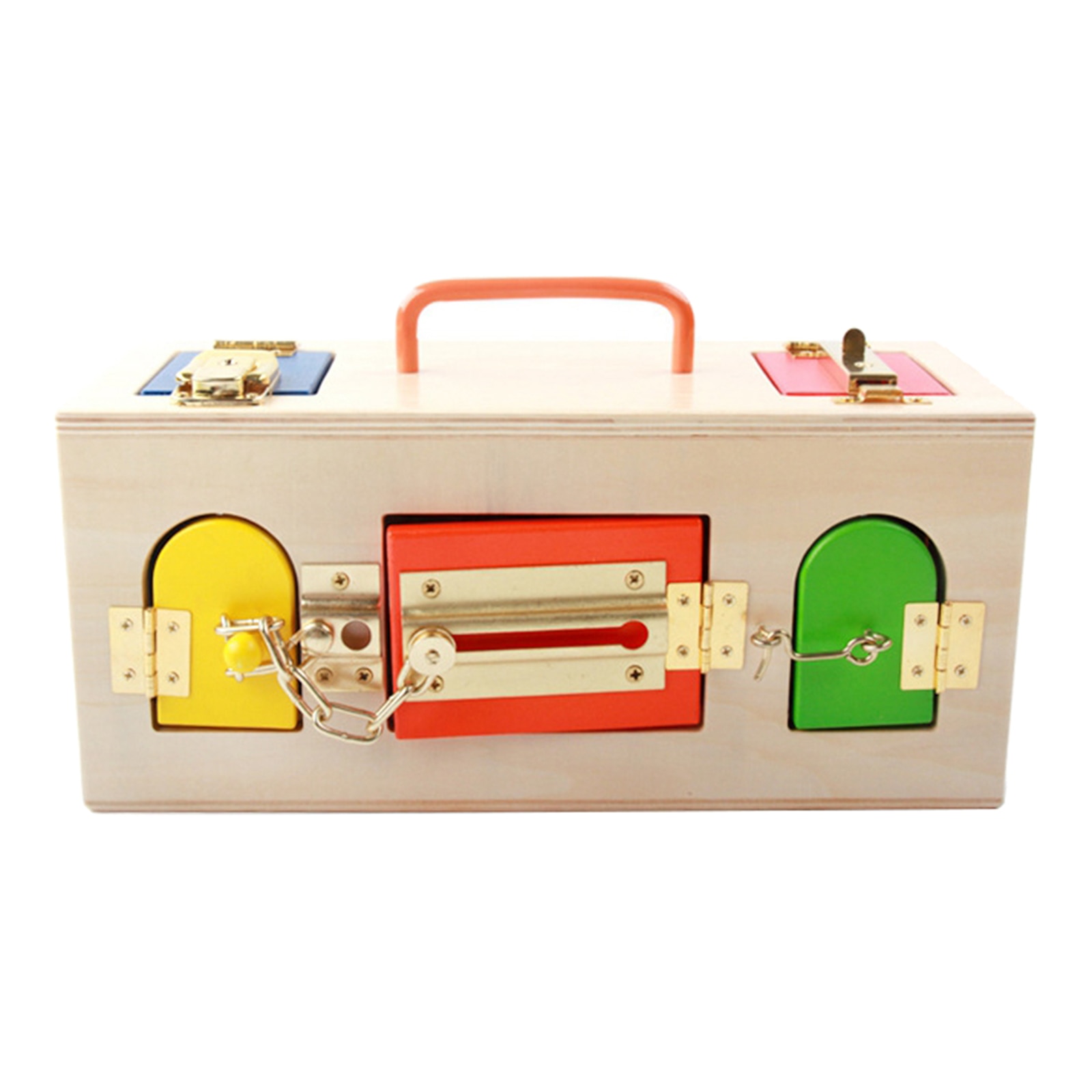 Montessori Wooden Toy Lock Box