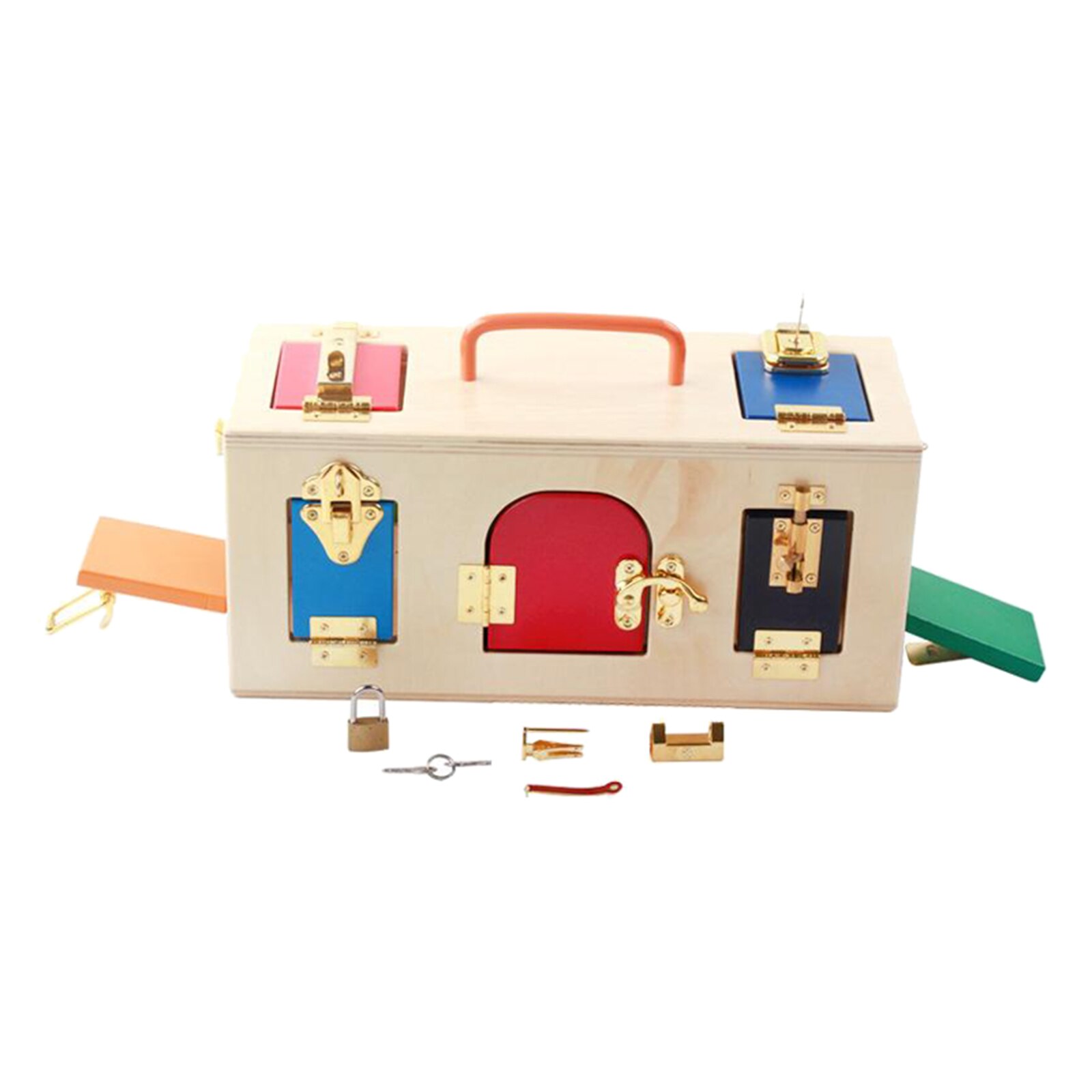 Montessori Wooden Toy Lock Box Montessori Wooden Toy Lock Box