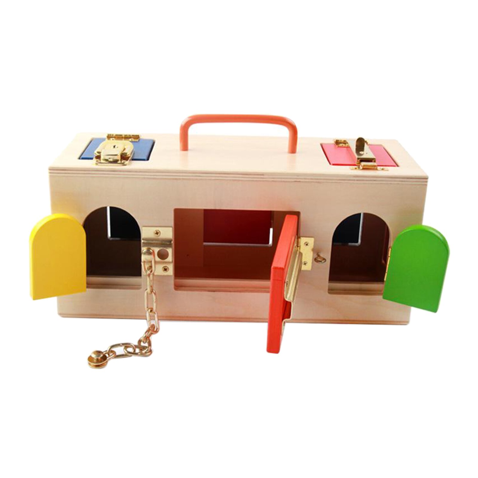 Montessori Wooden Toy Lock Box Montessori Wooden Toy Lock Box