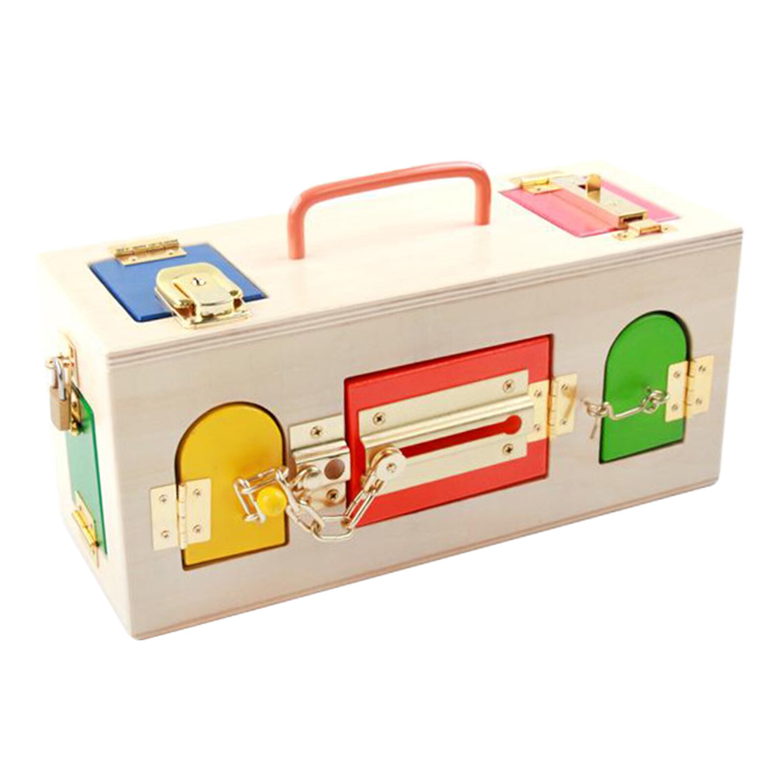 Montessori Wooden Toy Lock Box Montessori Wooden Toy Lock Box