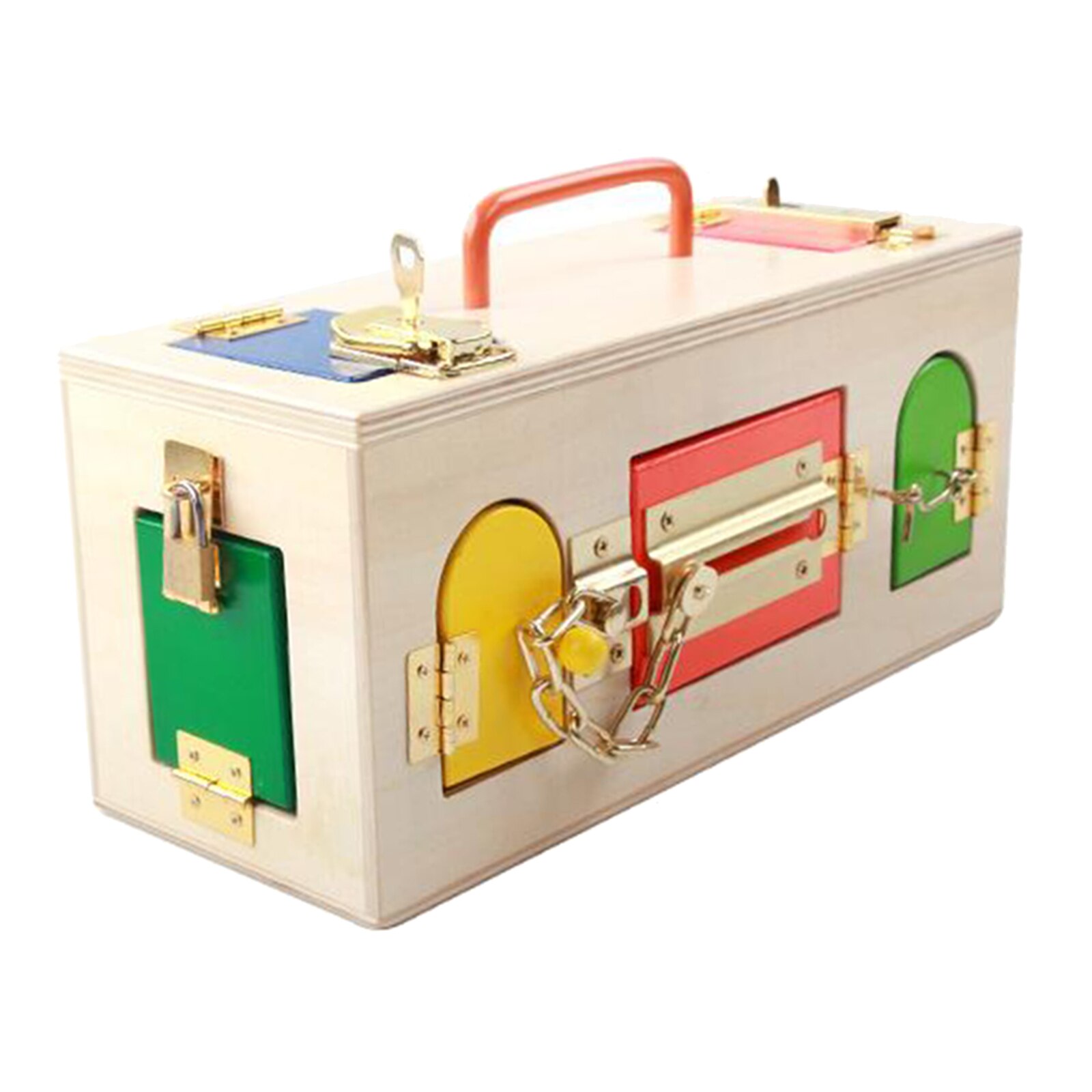 Montessori Wooden Toy Lock Box Montessori Wooden Toy Lock Box