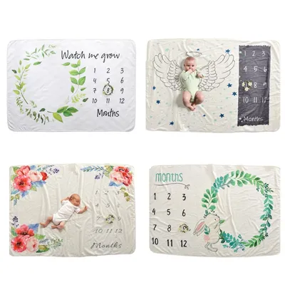 Monthly Milestone Blanket Photography Prop Monthly Milestone Blanket Photography Prop