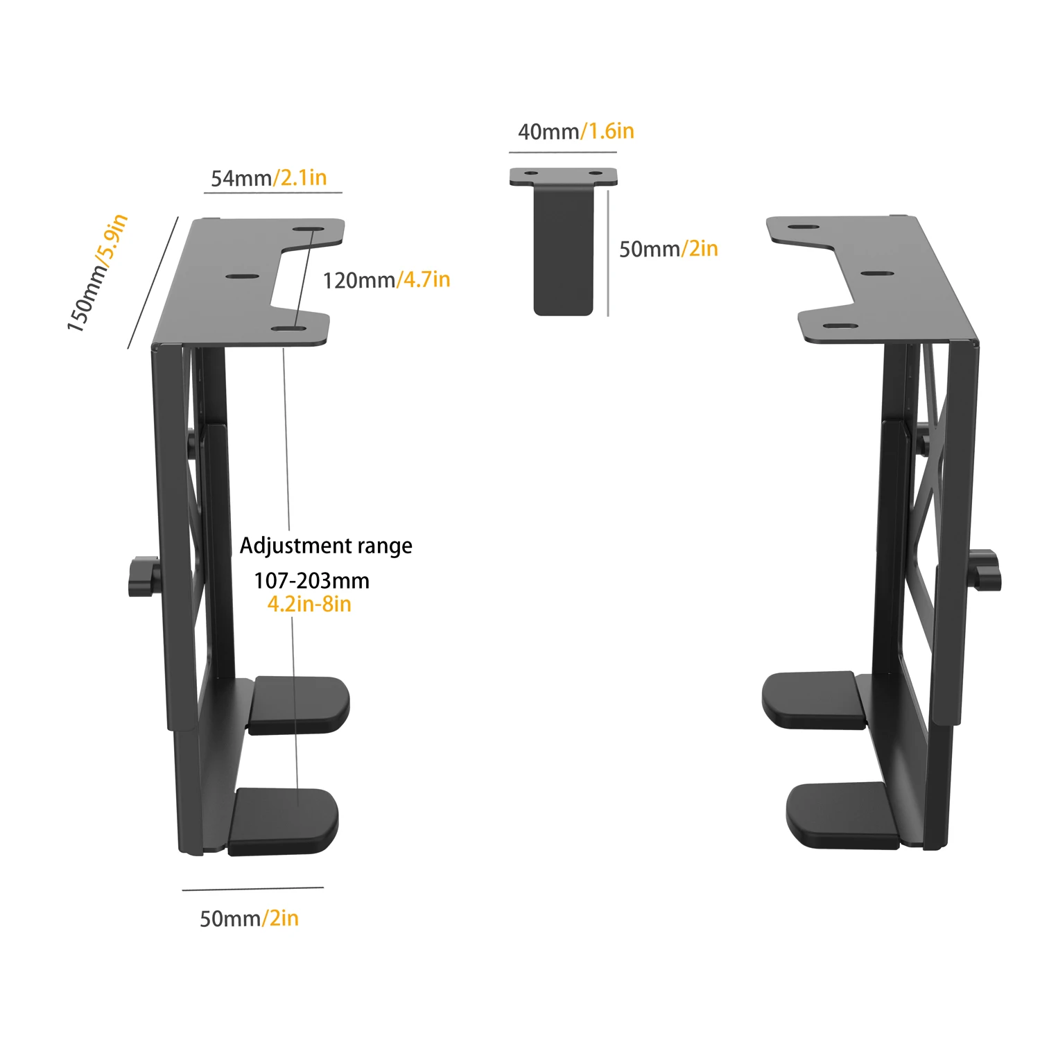 Monzlteck Adjustable Under Desk PC or NAS Mount Bracket Holder,Compatible with NAS,CPU,UPS,Small Form Factor Desktop Monzlteck Adjustable Under Desk PC or NAS Mount Bracket Holder,Compatible with NAS,CPU,UPS,Small Form Factor Desktop