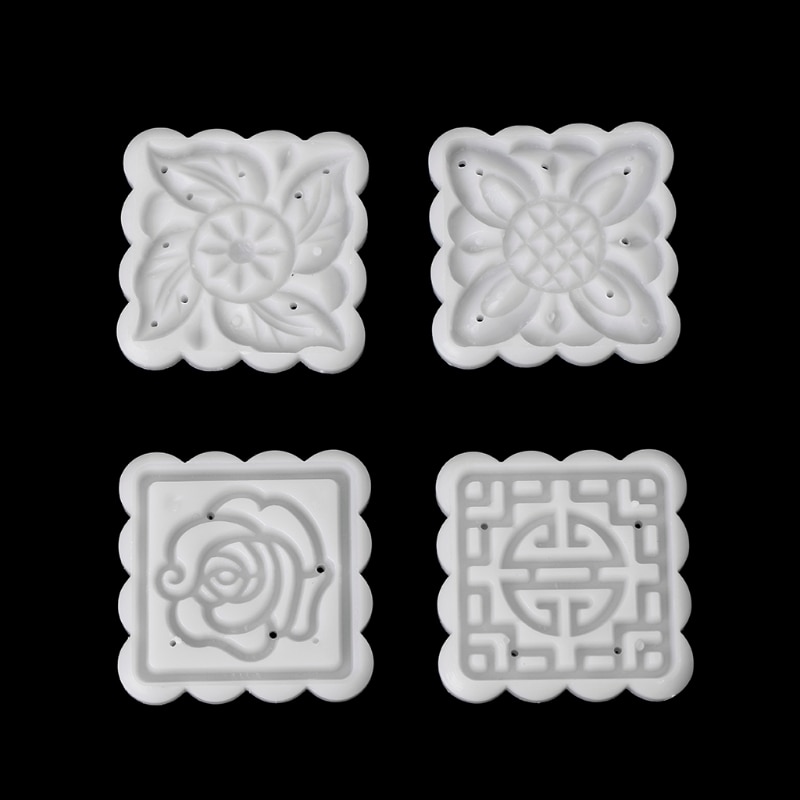 Moon Cake Mold Square Press (5pcs)
