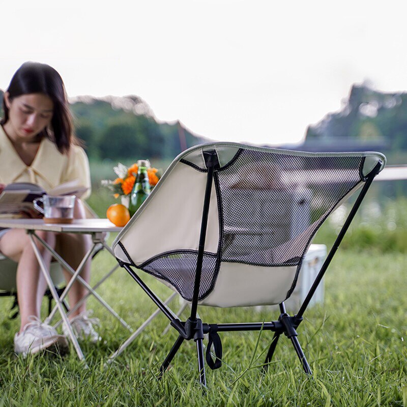 Moon Chair Detachable Portable Foldable Outdoor Camping Chair Beach Fishing Chair Lightweight Easy to Carry Travel