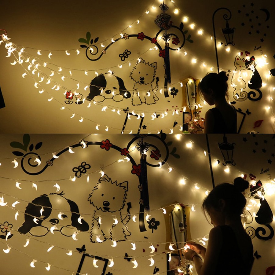 Moon String Lights Waterproof LED