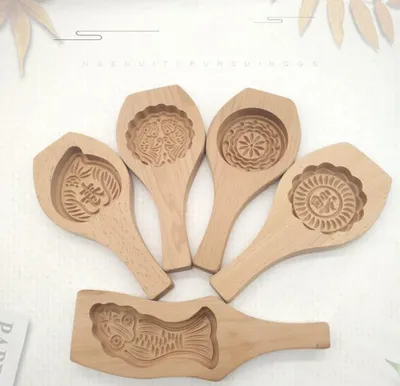 Mooncake Molder Wooden Baking Mold Mooncake Molder Wooden Baking Mold