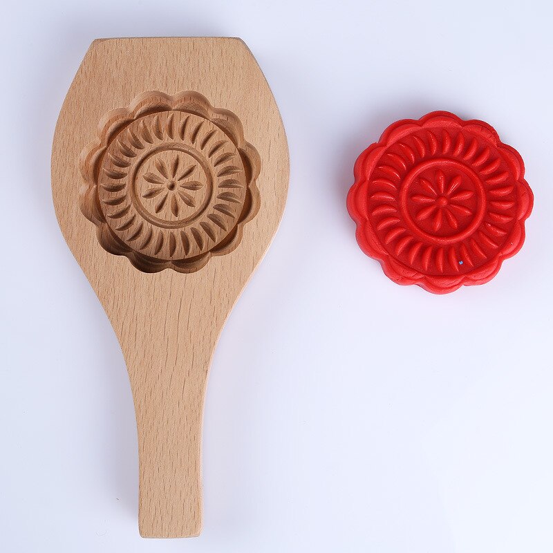 Mooncake Molder Wooden Baking Mold Mooncake Molder Wooden Baking Mold