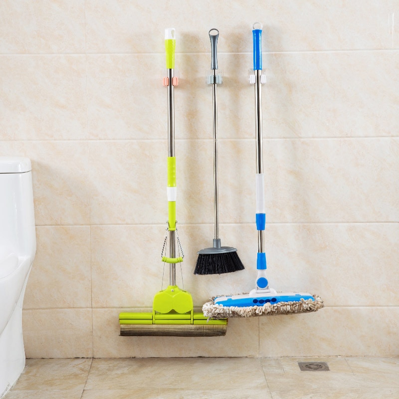 Mop Holder Wall Mount Sticker Hook Mop Holder Wall Mount Sticker Hook