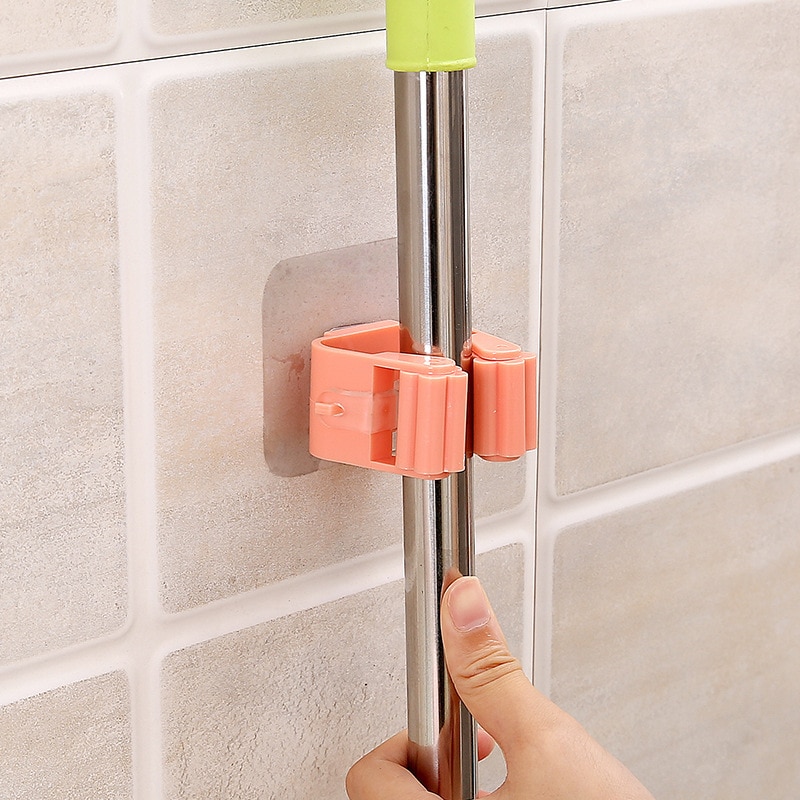 Mop Holder Wall Mount Sticker Hook Mop Holder Wall Mount Sticker Hook
